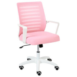 Beliani Scandinavian Office Chair Radiant Pink - thumbnail 1