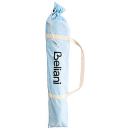 Wyld And Coco 150Cm Round Tilting Parasol - Light Blue Uv-Resistant Recycled Polyester Canopy, Beech Wood Pole - thumbnail 8