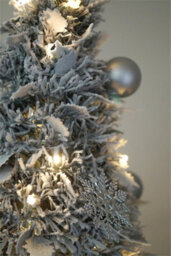 Xmas Haus 2.1M Pre-Lit 200Ww Led Popup Silver Decor Xmas Tree - thumbnail 7