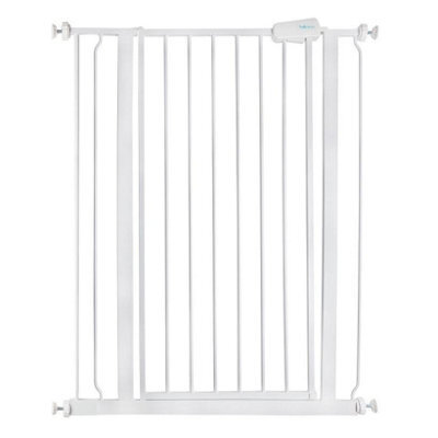 Safetots Extra Tall Metal Safety Gate Pressure Fit, 81.4Cm - 89Cm, White, 104Cm In Height, Extra Tall Baby Gate - image 1