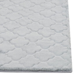 Beliani Faux Fur Rug Gharo Light Grey 160 X 230 Cm - thumbnail 7