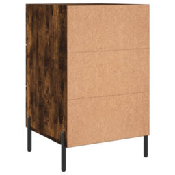 Berkfield Bedside Cabinet Smoked Oak 40X40X66 Cm Engineered Wood - thumbnail 8