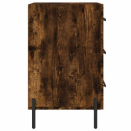 Berkfield Bedside Cabinet Smoked Oak 40X40X66 Cm Engineered Wood - thumbnail 6