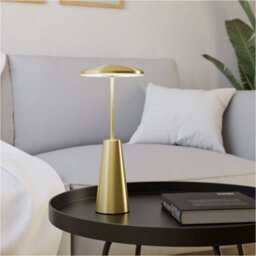 Loops 2 Pack Stylish Led Table Lamp With Brushed Brass Finish For Modern Indoor Decor - thumbnail 4