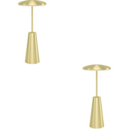 Loops 2 Pack Stylish Led Table Lamp With Brushed Brass Finish For Modern Indoor Decor
