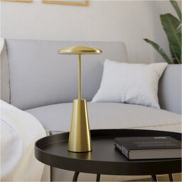 Loops 2 Pack Stylish Led Table Lamp With Brushed Brass Finish For Modern Indoor Decor - thumbnail 3
