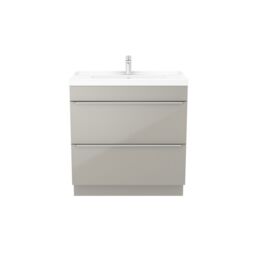 GoodHome Imandra Taupe Freestanding Vanity Unit & Basin Set - Includes Lana Basin (W)804mm - thumbnail 2