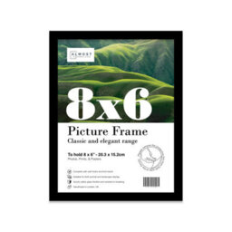 8X6 Black Picture Frame (15.2 X 20.3Cm) Poster, Photo, Artwork, Gallery Wall Or Print - thumbnail 1