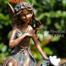 Geezy Fairy Water Feature Outdoor Indoor Led Fountain Waterfall Garden Decor - thumbnail 3