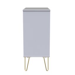 Pesaro Ready Assembled Matt White No Effect 4 Drawer Wide Chest (H)885mm (W)765mm (D)415mm - thumbnail 8