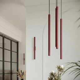 Sollux Lighting Pastelo Steel Burgundy 2 Lights Modern Wall Lamps - thumbnail 9