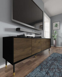 Arte Modern Sherwood Tv Cabinet In Oak Catania W1800mm X H600mm X D400mm - thumbnail 4
