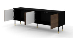 Arte Modern Sherwood Tv Cabinet In Oak Catania W1800mm X H600mm X D400mm - thumbnail 2