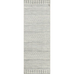 Livabliss Roma-Modern Grey Off-White Charcoal Living Dining Bedroom Rug 80 X 220 Cm Easy Care, Non Shedding - thumbnail 1