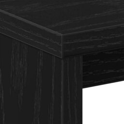 Berkfield Bedside Tables Set Of 2 Black Oak Engineered Wood 40X30X40 - thumbnail 9