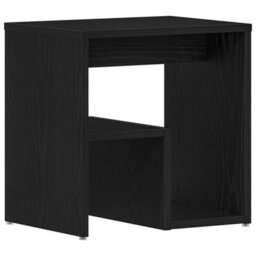 Berkfield Bedside Tables Set Of 2 Black Oak Engineered Wood 40X30X40 - thumbnail 6
