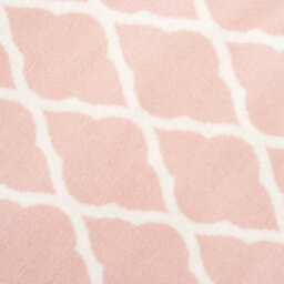Loomed Blush Pink White Classic Trellis Living Room Rug 190X280Cm - thumbnail 4