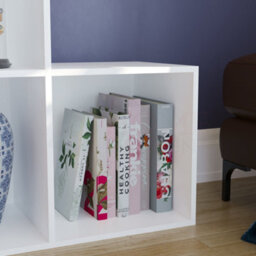 Lassic Vida Designs Durham White 10 Cube Staircase Storage Unit Bookcase Organiser - thumbnail 6