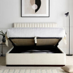 Anna Ottoman Cream Boucle - Double Bed Frame Only - thumbnail 2