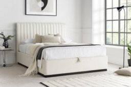 Anna Ottoman Cream Boucle - Double Bed Frame Only - thumbnail 4