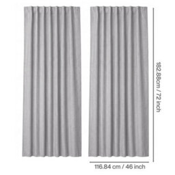 Marlow 100% Blackout Curtains For Bedroom Living Room Thermal Insulated - thumbnail 4