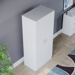Lassic Vida Designs Riano White 2 Door Wardrobe (H)1700mm (W)760mm (D)470mm - thumbnail 4