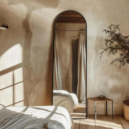 Ohs Arched Freestanding Mirror Framed Full Length Living Room Bedroom - thumbnail 2