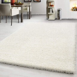 Prime Plus Extra Thick Heavy 5Cm Pile Soft Shaggy Rugs Modern Area Rugs Bedroom Hall Rugs (Cream, 60 X 110Cm) - thumbnail 1