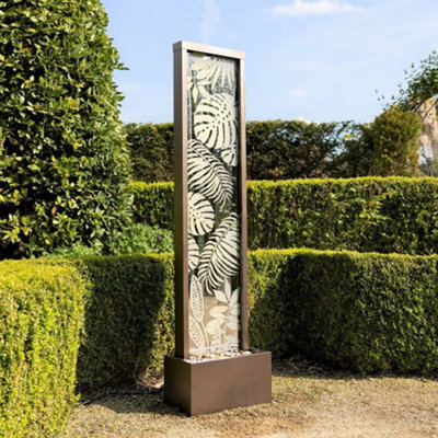 Primrose Lamego Bamboo Mirror Water Feature With Lights 180Cm - image 1