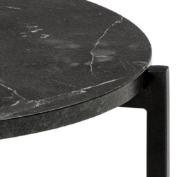 Furniture To Go Lamoine Round Side Table In Matt Black - thumbnail 6