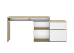Diagone Oak & White Modular Desk - thumbnail 4