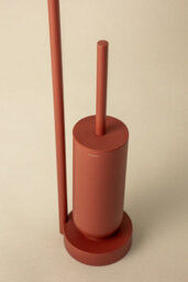 Cosmic Toilet Brush With Toilet Roll Holder, Award-Winning Design, Black, Geyser Collection - thumbnail 3