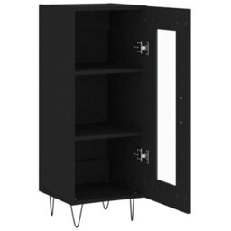 Berkfield Classic Sideboard Black 34.5X34X90 Cm Engineered Wood - thumbnail 6