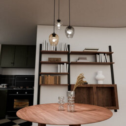 Emibig Lighting Emibig Istar Pendant Lamp  3 X E27 Black With Transparent, Graphite And Amber Shade - thumbnail 6