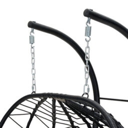 Breeins Outdoor & Indoor 2-Seater Swing Hanging Egg Chair With Metal Stand, Foldable Hanging Chair - thumbnail 6
