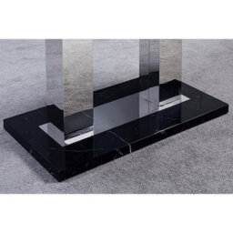 Furniture in Fashion Candice High Gloss Dining Table In Milano Marble Effect - thumbnail 4