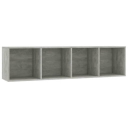 Berkfield Book Cabinet/tv Cabinet Concrete Grey 143X30X36 Cm - thumbnail 2