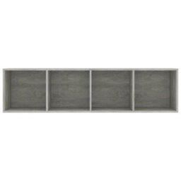 Berkfield Book Cabinet/tv Cabinet Concrete Grey 143X30X36 Cm - thumbnail 6