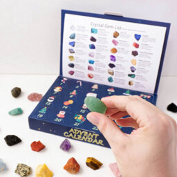 Amorly Advent Calendar For Kids, 24 Day Christmas Countdown Box Set With Exquisite Original & Rolling Crystal Stones, Christmas Decor - thumbnail 8