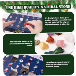 Amorly Advent Calendar For Kids, 24 Day Christmas Countdown Box Set With Exquisite Original & Rolling Crystal Stones, Christmas Decor - thumbnail 3