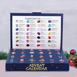 Amorly Advent Calendar For Kids, 24 Day Christmas Countdown Box Set With Exquisite Original & Rolling Crystal Stones, Christmas Decor - thumbnail 6
