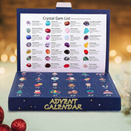 Amorly Advent Calendar For Kids, 24 Day Christmas Countdown Box Set With Exquisite Original & Rolling Crystal Stones, Christmas Decor - thumbnail 5