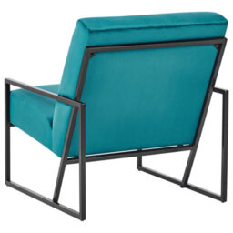 Beliani  Armchair Delary Velvet Teal - thumbnail 5