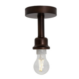 Happy Homewares Contemporary Designer Short Semi Flush Matt Bronze Ceiling Rose - thumbnail 2