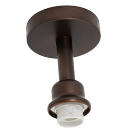 Happy Homewares Contemporary Designer Short Semi Flush Matt Bronze Ceiling Rose - thumbnail 5