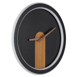 Luminosa Lighting Luminosa Sussy 31Cm Integrated Led Wall Lamp Matt Black Led 3000K Clock - thumbnail 2