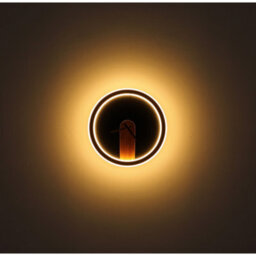 Luminosa Lighting Luminosa Sussy 31Cm Integrated Led Wall Lamp Matt Black Led 3000K Clock - thumbnail 4