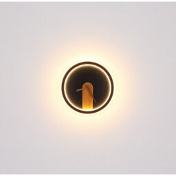 Luminosa Lighting Luminosa Sussy 31Cm Integrated Led Wall Lamp Matt Black Led 3000K Clock - thumbnail 5