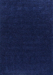 Modern Extra Large Small Soft 5Cm Shaggy Non Slip Bedroom Living Room Carpet Runner Area Rug - Navy Blue 120 X 170 Cm - thumbnail 1