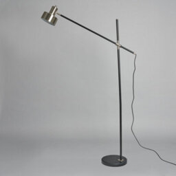 Litecraft Russ Nickel & Marble Cantilever Floor Lamp - thumbnail 4